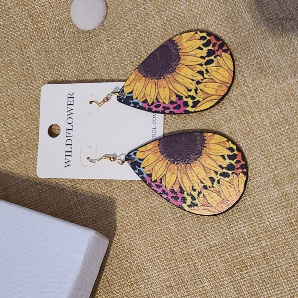 Wildflower Sunflower Earrings